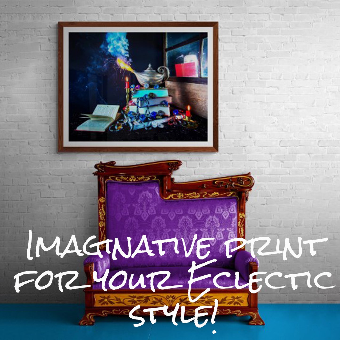 Mystical Adventure with this Genie's Magic Lamp Wall Art