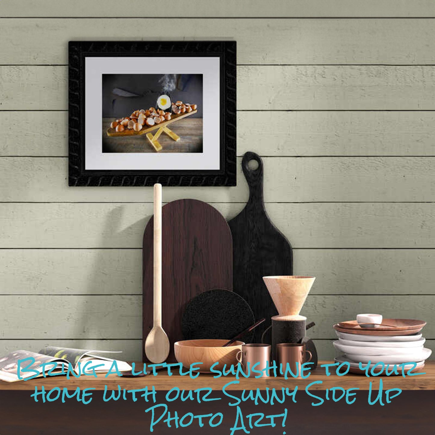 "Sunny Side Up." Great Kitchen Wall Art Print.